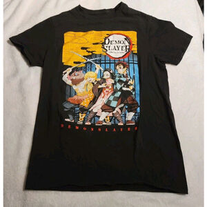Demon Slayer Men's Kimetsu No Yaiba Poster Shirt Size Small Anime Manga Comic